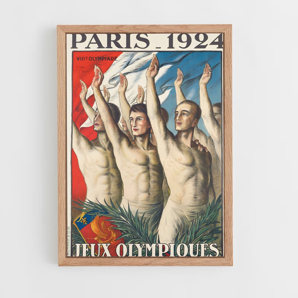 Poster Olympiades de Paris 1924 – affiche Jeux Olympiques (vue 4)